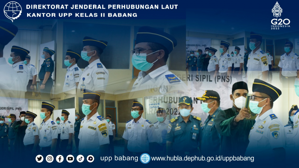 BERTEMPAT DI KANTOR DISNAV AMBON, 5 PEGAWAI KANTOR UPP KELAS II BABANG IKUT SUMPAH PNS DI LINGKUNGAN DITJEN HUBLA