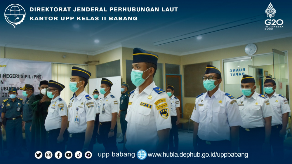 BERTEMPAT DI KANTOR DISNAV AMBON, 5 PEGAWAI KANTOR UPP KELAS II BABANG IKUT SUMPAH PNS DI LINGKUNGAN DITJEN HUBLA