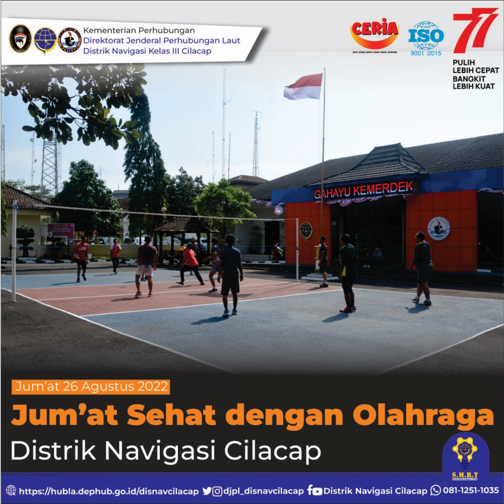 Jum'at Sehat dengan Olahraga Voli