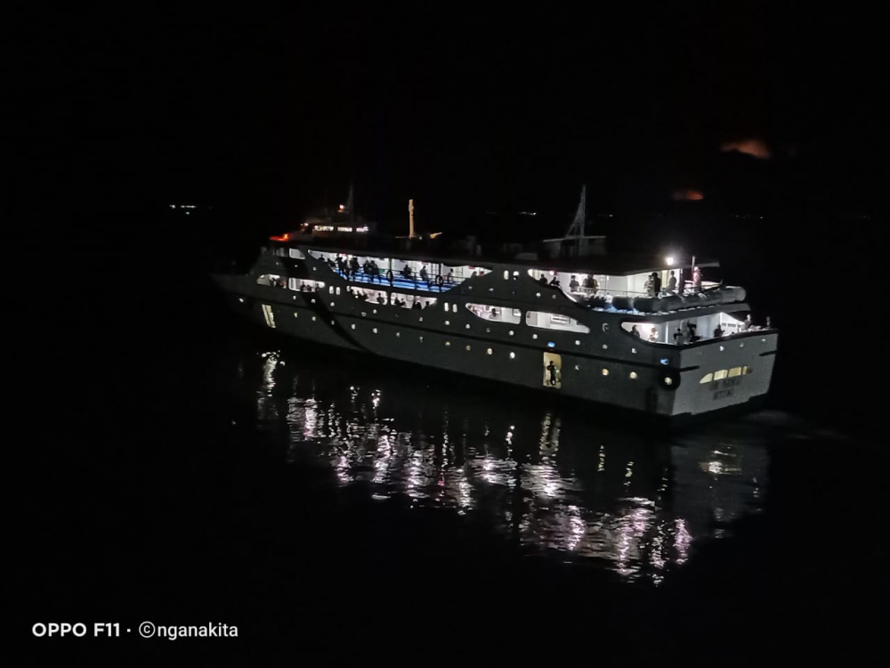 PENGAWASAN KEBERANGKATAN KM. OBI PERMAI DARI PELABUHAN KUPAL MENUJU BASTIONG