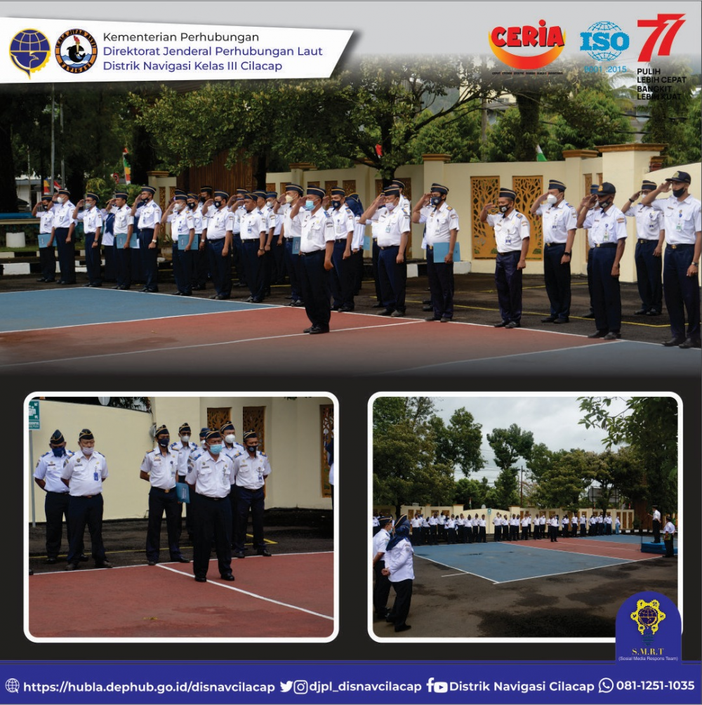 Giat Apel Pagi Distrik Navigasi Cilacap