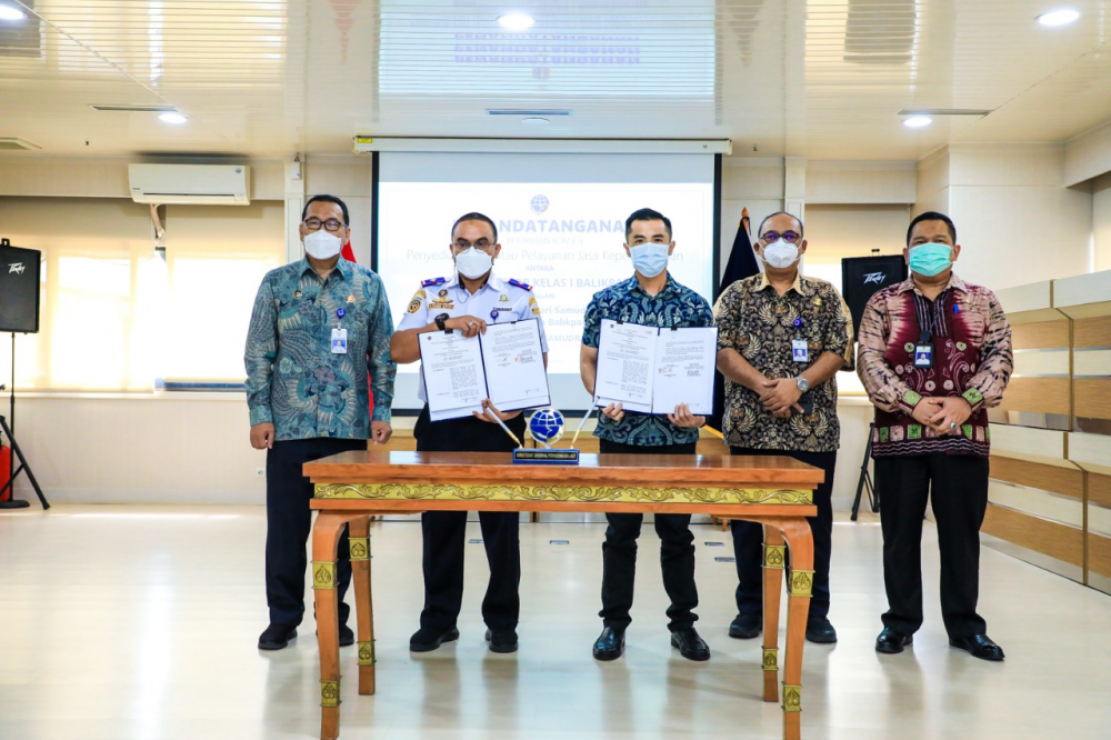 KEMENHUB RESMI BERIKAN HAK KONSESI DI PELABUHAN BALIKPAPAN KEPADA BUP PT LESTARI SAMUDRA SAKTI