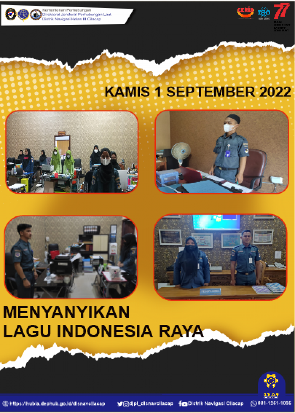 Menyanyikan Lagu Kebangsaan Indonesia Raya