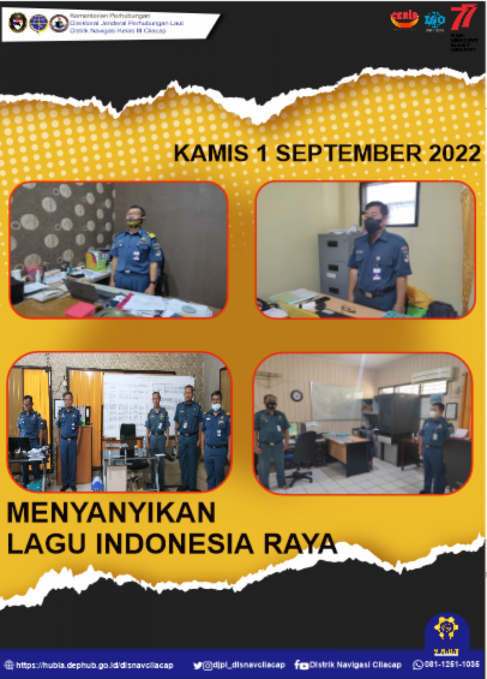 Menyanyikan Lagu Kebangsaan Indonesia Raya