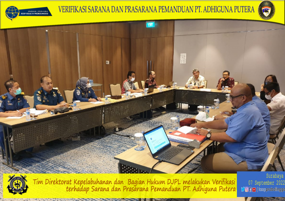 Guna Pemenuhan Kebutuhan Pemanduan di Tersus Paiton, Tim dari Dit Kepelabuhanan Lakukan Verifikasi Sarpras Pemanduan dan Penundaan di KSOP Probolinggo