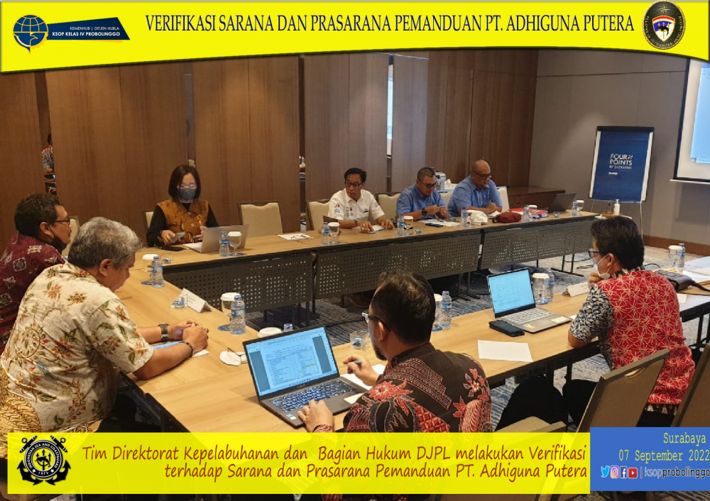 Guna Pemenuhan Kebutuhan Pemanduan di Tersus Paiton, Tim dari Dit Kepelabuhanan Lakukan Verifikasi Sarpras Pemanduan dan Penundaan di KSOP Probolinggo