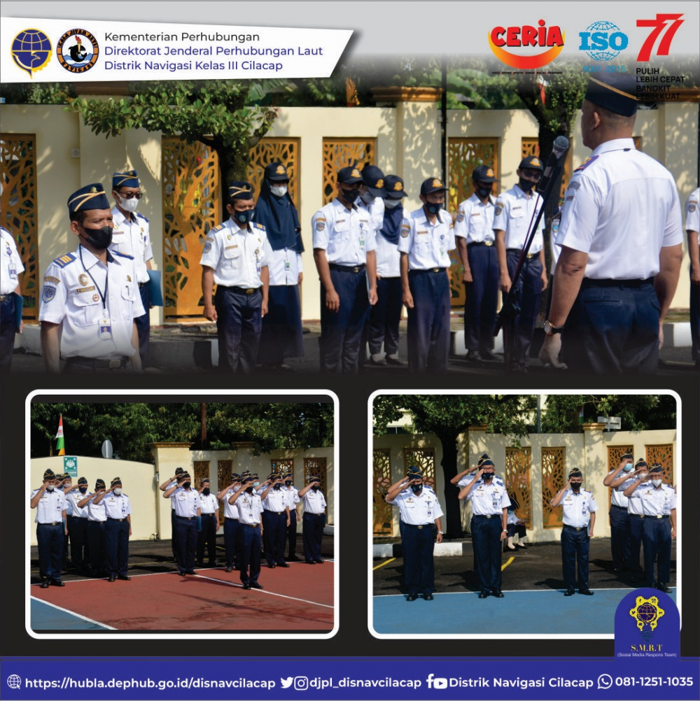 Apel Pagi Pegawai Distrik Navigasi Cilacap