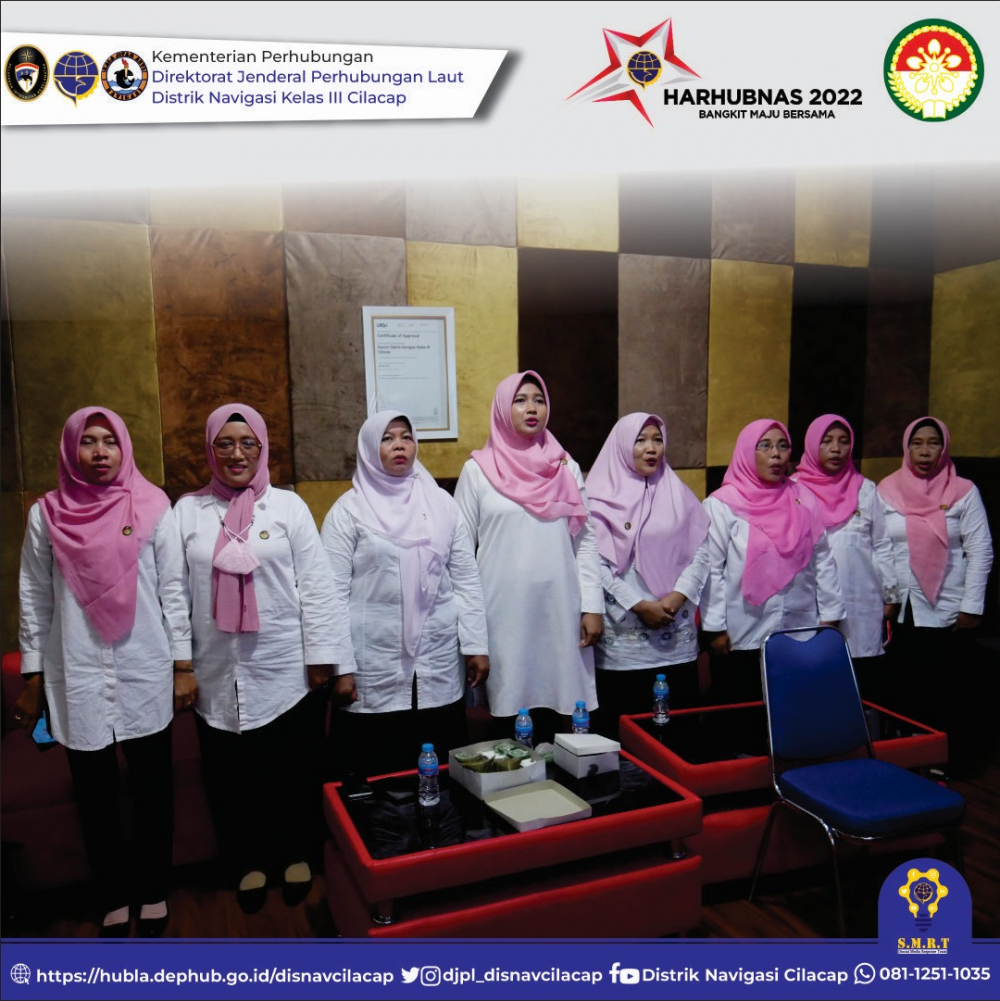 Dalam rangka memperingati Hari Perhubungan Nasional 2022, Dharma Wanita Persatuan Kemenhub menyelenggarakan program kerja Bidang Pendidikan dengan tema “Keluarga Cerdas Berlalu-lintas”.