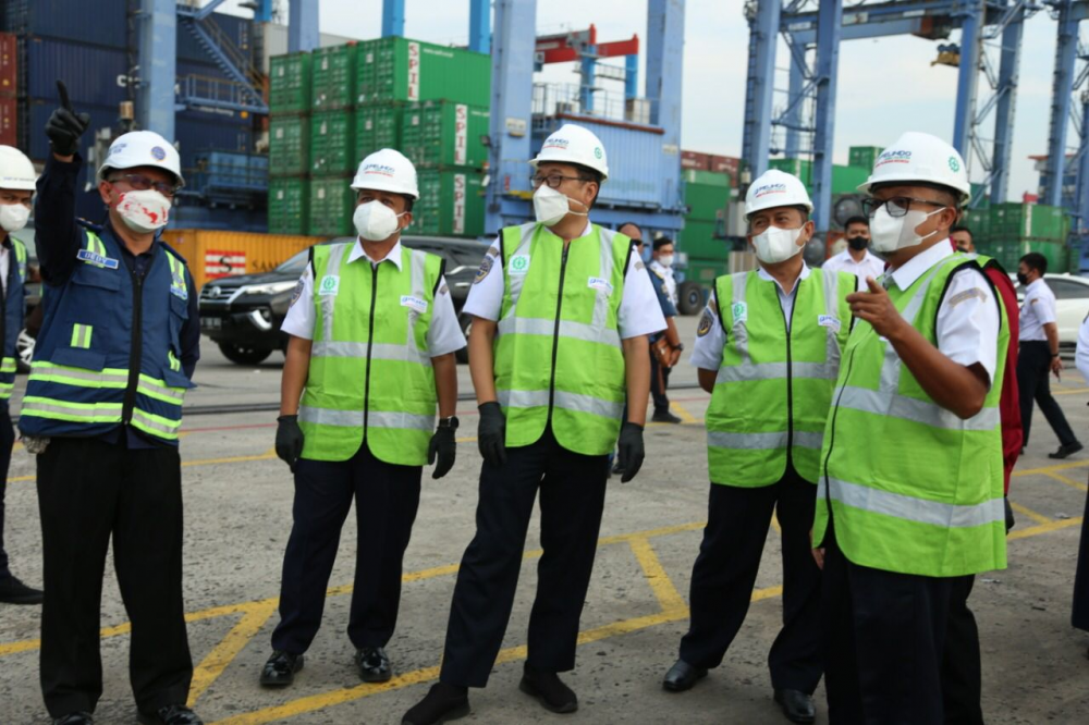 DIRJEN PERHUBUNGAN LAUT TINJAU KESIAPAN PENERAPAN PENGGUNAAN ON-SHORE POWER SUPPLY DI PELABUHAN TANJUNG PRIOK