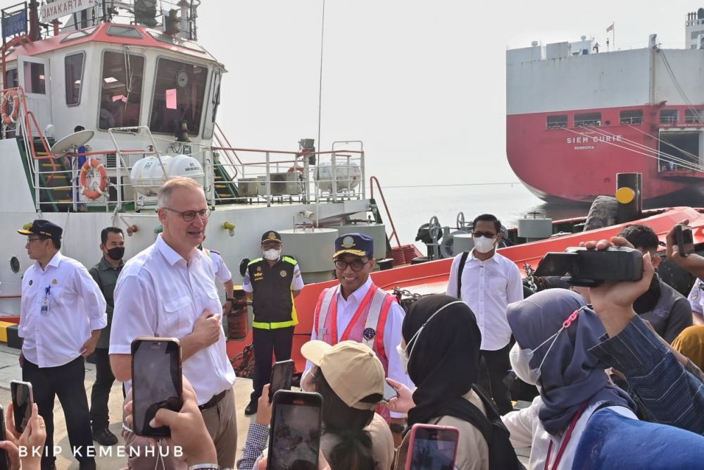Menhub Tawari Maersk Line dan Pelaku Usaha Denmark Lainnya Ikut Kembangkan Pelabuhan Patimban
