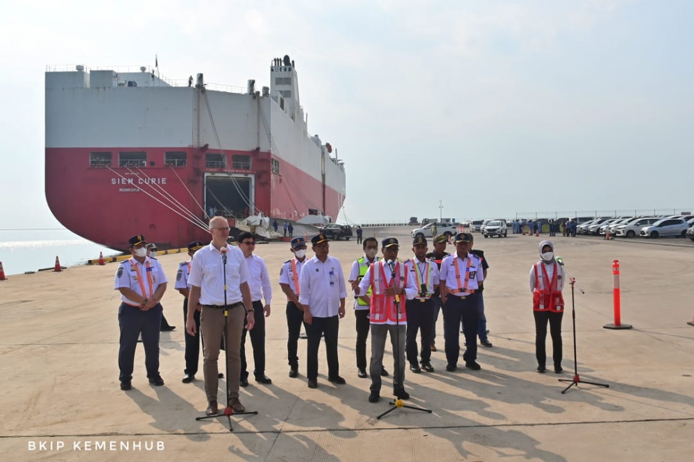 Menhub Tawari Maersk Line dan Pelaku Usaha Denmark Lainnya Ikut Kembangkan Pelabuhan Patimban