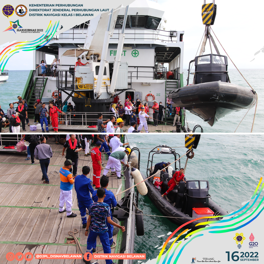 SAMBUT HARHUBNAS 2022, DISTRIK NAVIGASI KELAS I BELAWAN GELAR GERAKAN BERSIH LAUT DAN PANTAI DI LOKASI MENARA SUAR PULAU PANDANG DSI.500