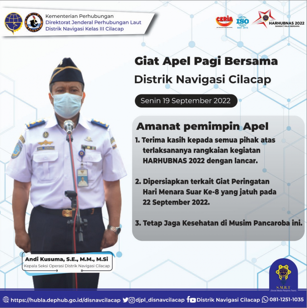 Apel Pagi Distrik Navigasi Cilacap