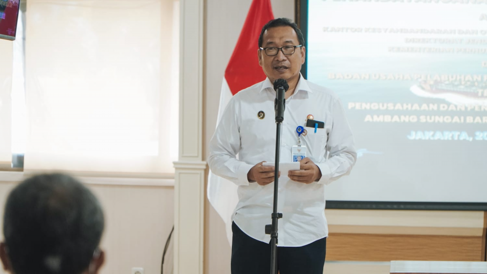 PERJANJIAN KONSESI PENGELOLAAN ALUR PELAYARAN AMBANG SUNGAI BARITO DITANDATANGANI