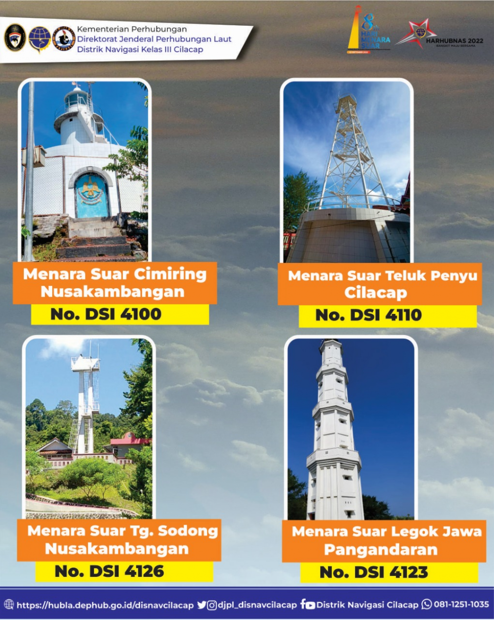 Menara Suar merupakan salah satu Sarana Bantu Navigasi Pelayaran (SBNP).