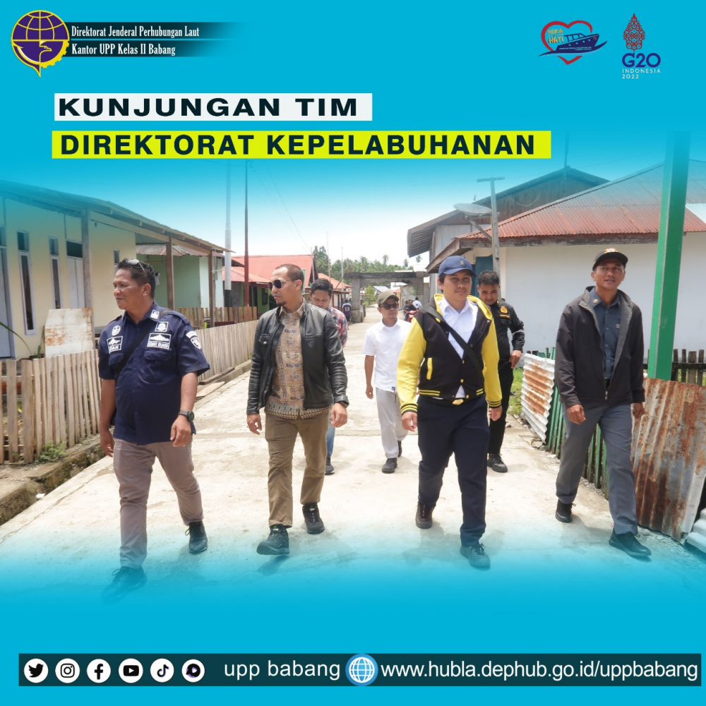KUNJUNGAN TIM DIREKTORAT KEPELABUHANAN DITJEN HUBLA KE PASIPALELE DALAM RANGKA PEMBANGUNAN PELABUHAN