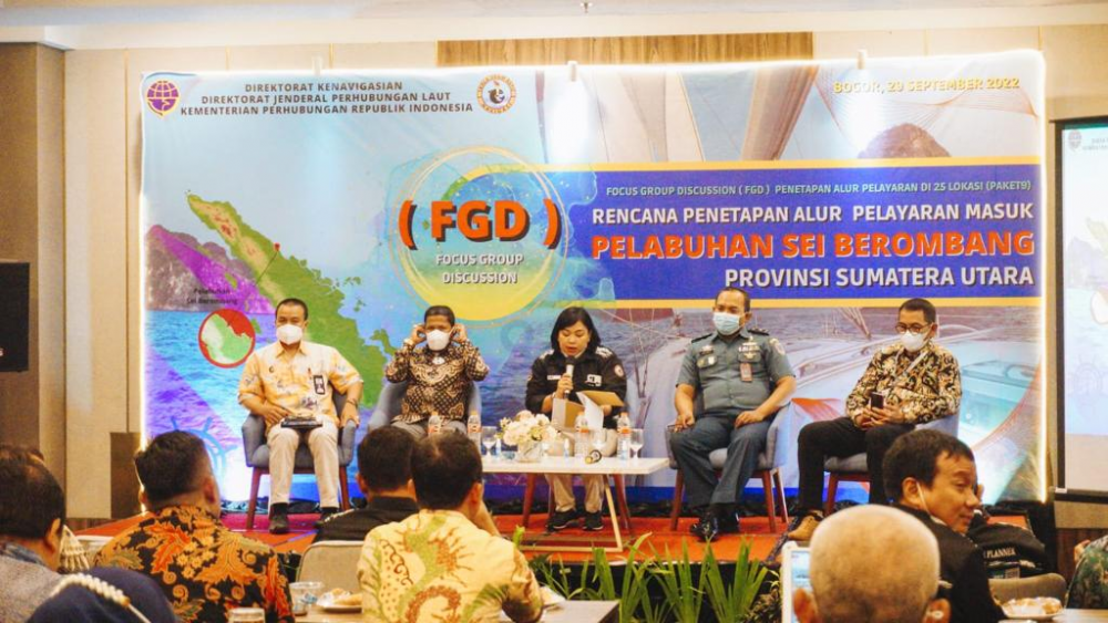 DUKUNG PENINGKATAN PEREKONOMIAN DI PROVINSI SUMATERA UTARA  KEMENHUB SEGERA TETAPKAN ALUR MASUK PELABUHAN SEI BEROMBANG