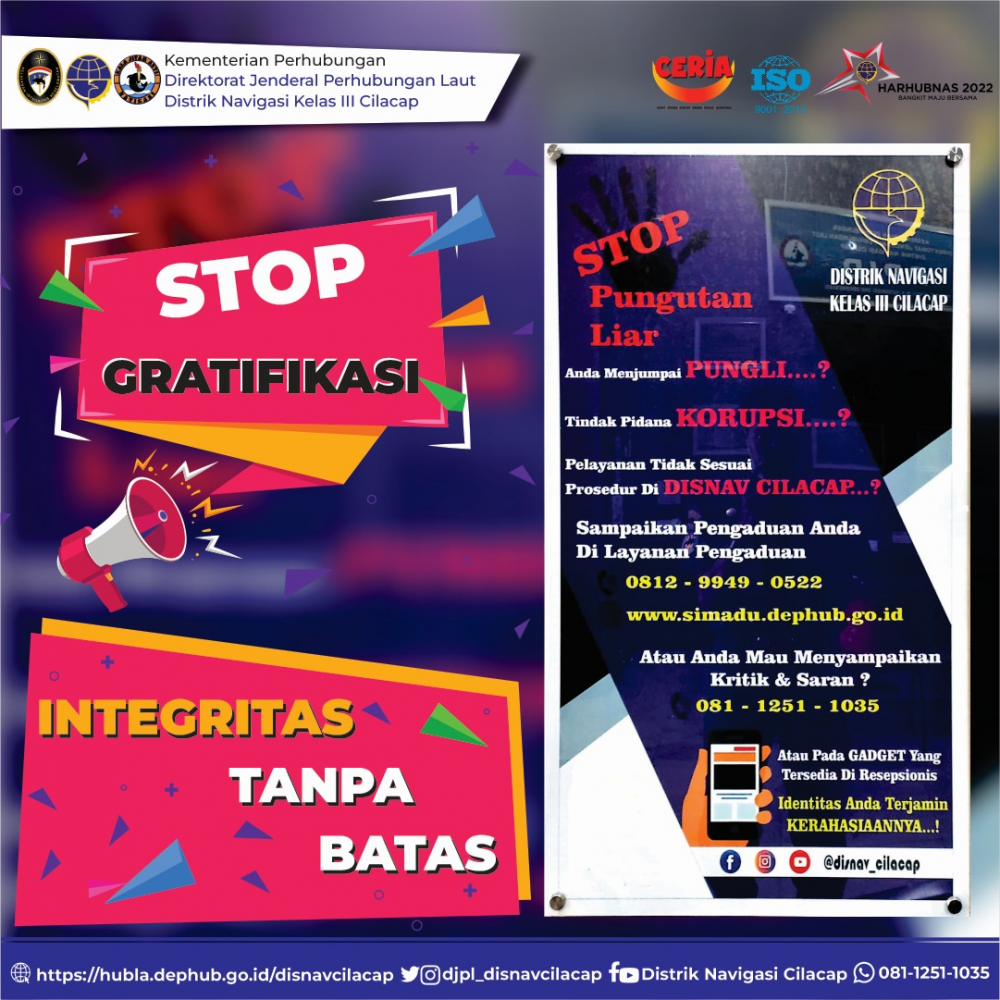 TOLAK GRATIFIKASI INTEGRITAS TANPA BATAS