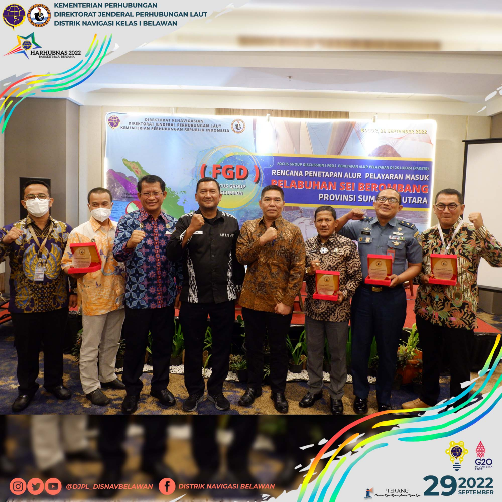 FOCUS GROUP DISCUSSION RENCANA PENETAPAN ALUR PELAYARAN MASUK PELABUHAN SEI BEROMBANG PROVINSI SUMATERA UTARA