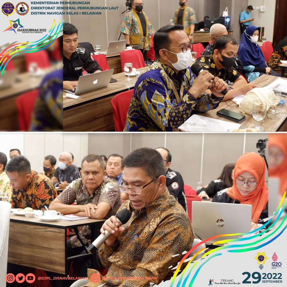 FOCUS GROUP DISCUSSION RENCANA PENETAPAN ALUR PELAYARAN MASUK PELABUHAN SEI BEROMBANG PROVINSI SUMATERA UTARA