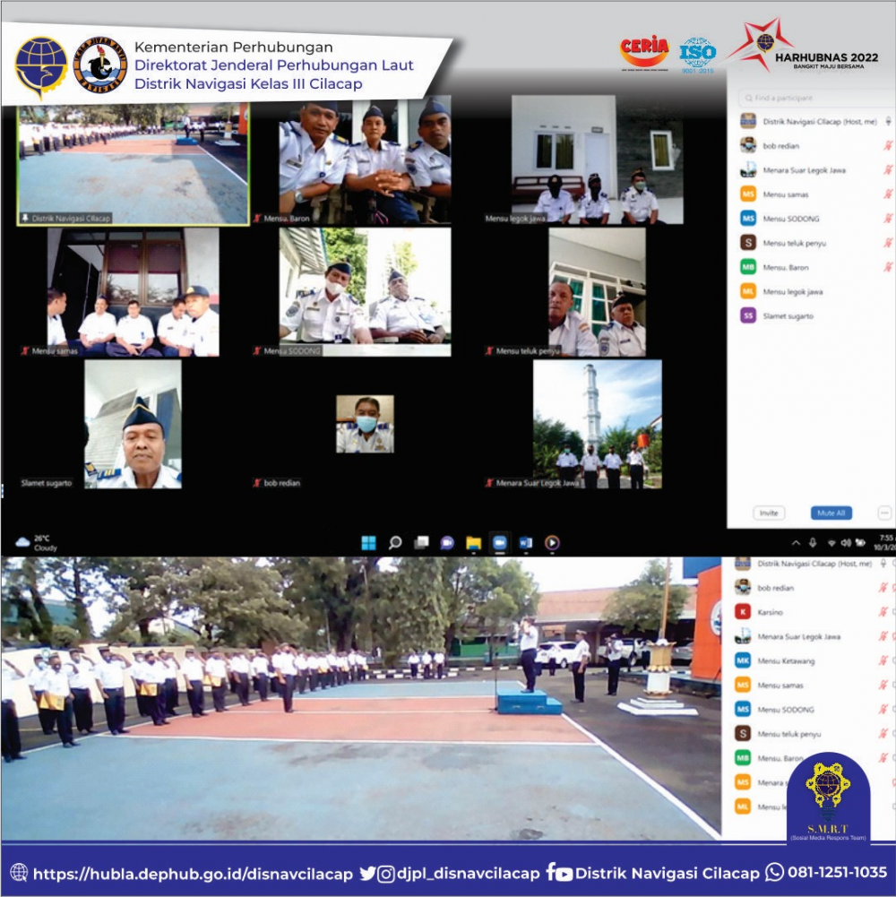Apel Pagi Pegawai Distrik Navigasi Cilacap