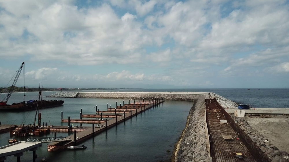 Jelang Dikunjungi Menhub, Realisasi Pembangunan Pelabuhan Laut Sanur Capai 94,13%