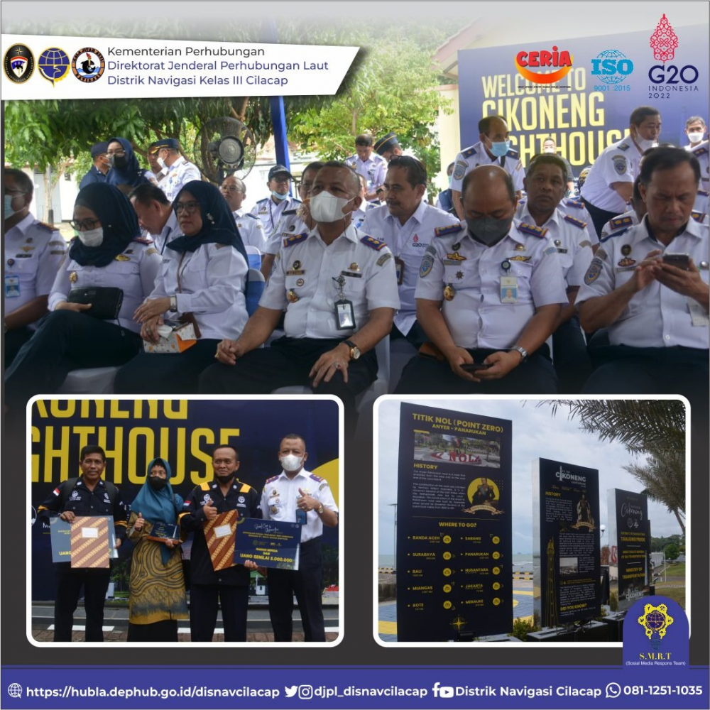 Direktorat Jenderal Perhubungan Laut dan Dharma Wanita Persatuan Kemenhub mengadakan kegiatan sosial yaitu "Social Care & Apreciation Moment" kegiatan pemberian penghargaan kepada petugas Penjaga Menara Suar dan santunan panti asuhan.