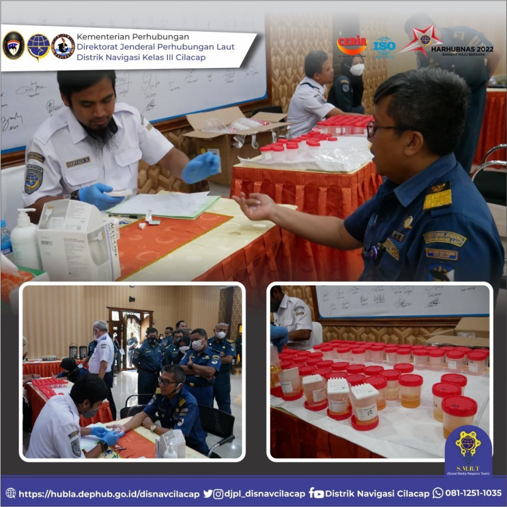 BKKP Lakukan Tes Kesehatan Terhadap Pegawai Distrik Navigasi Cilacap
