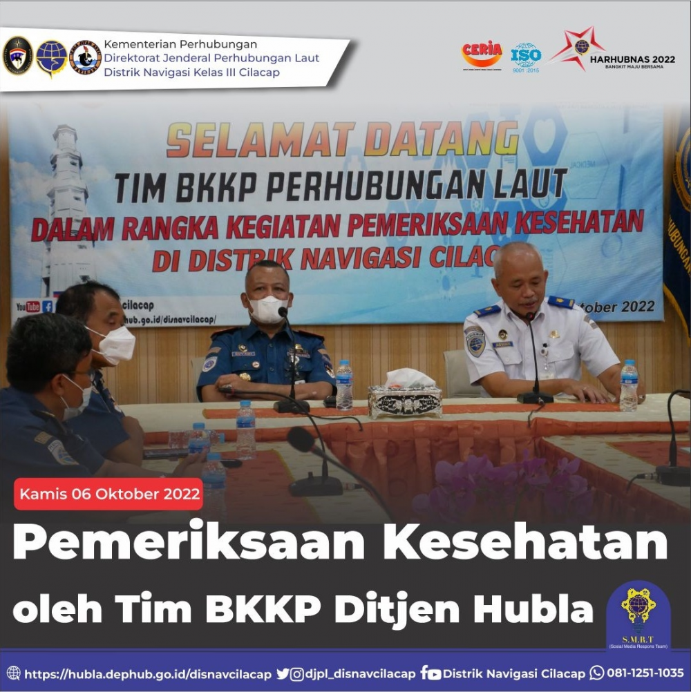 BKKP Lakukan Tes Kesehatan Terhadap Pegawai Distrik Navigasi Cilacap