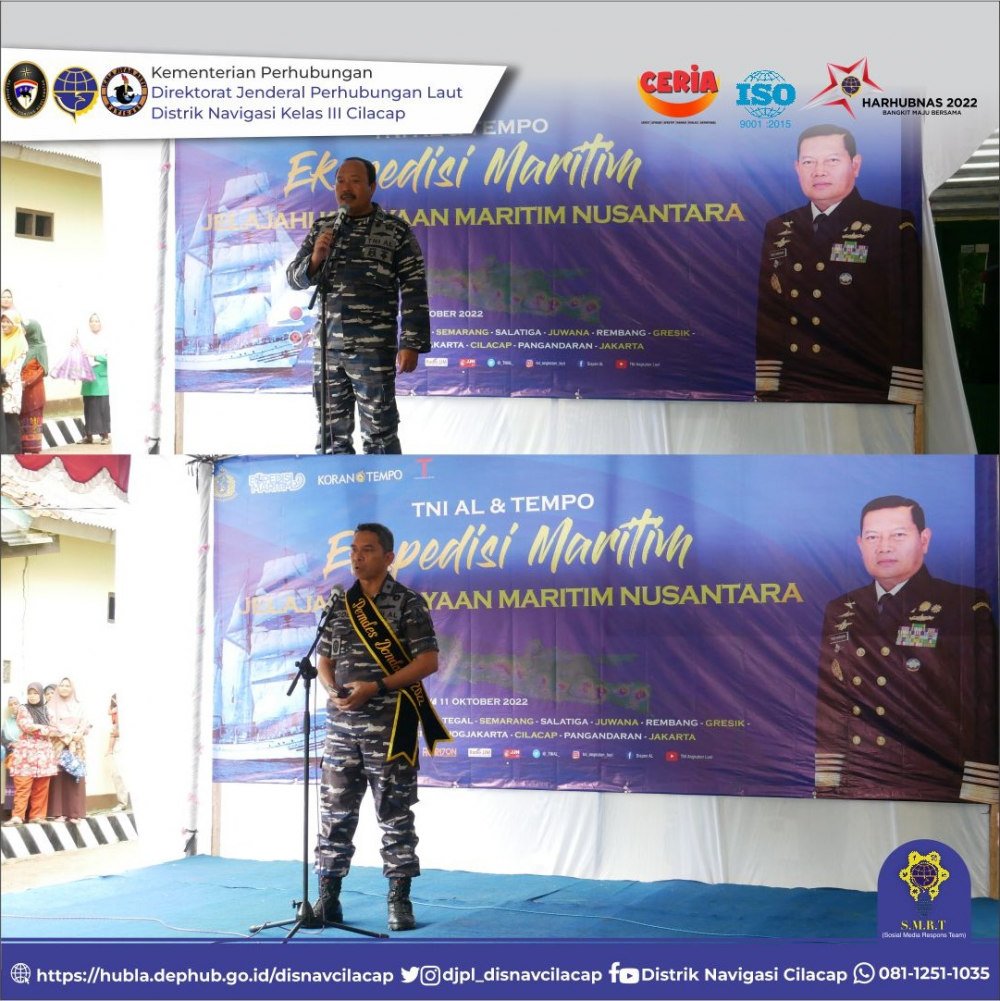 Penyambutan Tim Expedisi Maritim TNI-AL