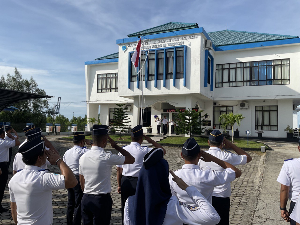 Apel Pagi Kantor Kesyahbandaran dan Otoritas Pelabuhan Kelas III, Senin 10 Oktober 2022