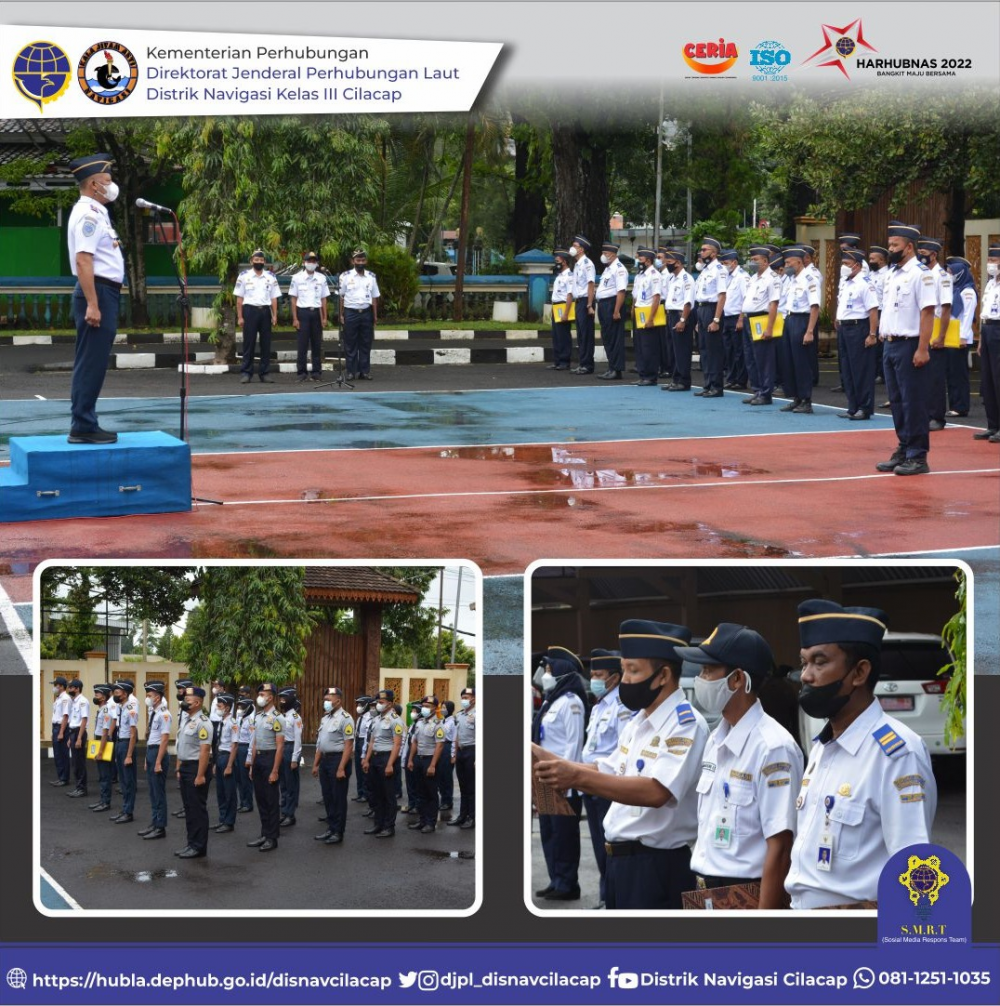 Apel Pagi Pegawai Distrik Navigasi Cilacap