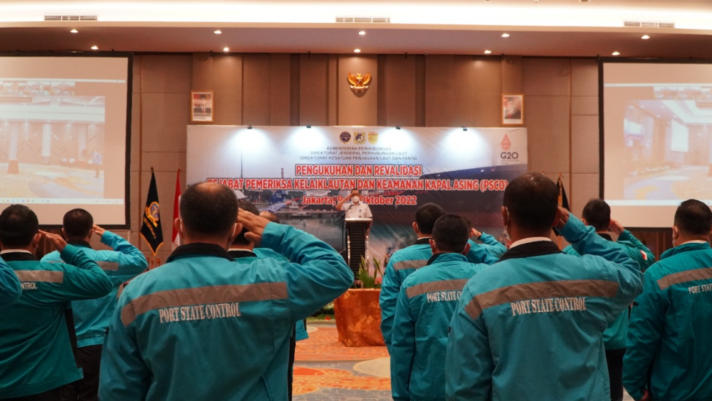 KEMENHUB KUKUHKAN DAN REVALIDASI PEJABAT PEMERIKSA KELAIKLAUTAN DAN KEAMANAN KAPAL ASING (PSCO)