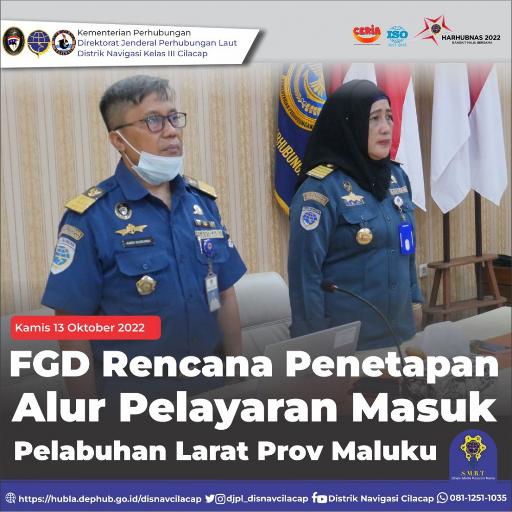 FGD Rencana Penetapan Alur-Pelayaran Masuk Pelabuhan Larat di Provinsi Maluku