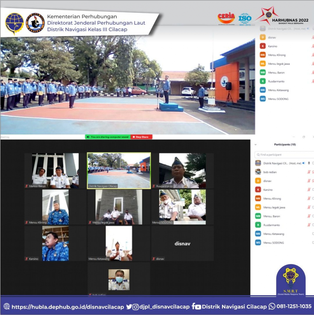 Apel Pagi Pegawai Distrik Navigasi Cilacap