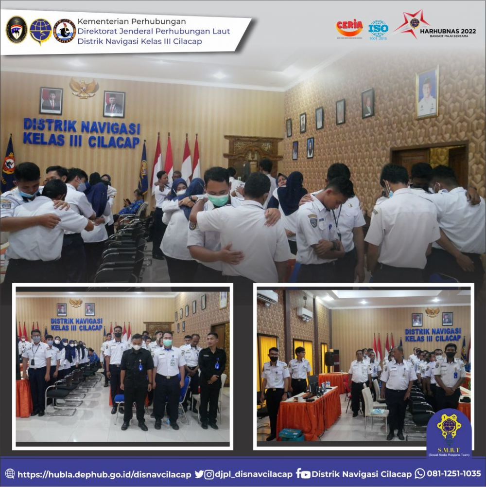 Arahan Kepala Distrik Navigasi Kelas III Cilacap, Senin 17 Oktober 2022.