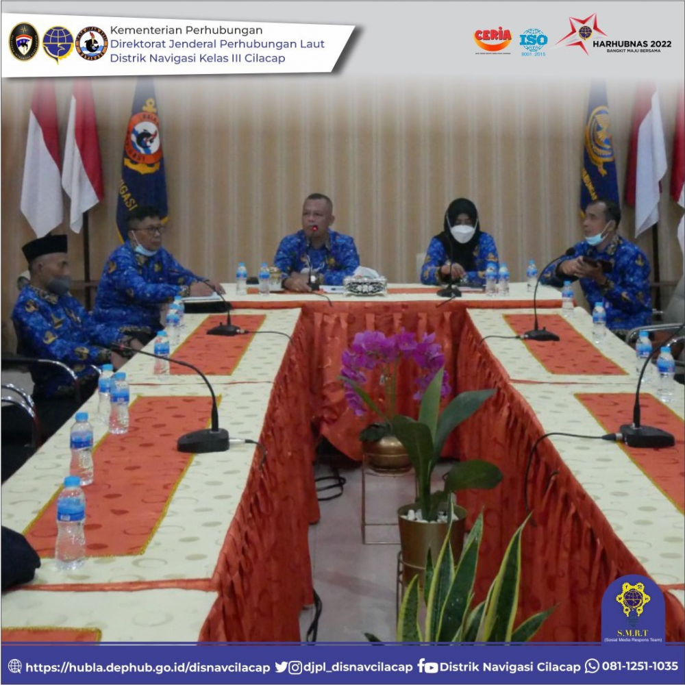 Arahan Kepala Distrik Navigasi Kelas III Cilacap, Senin 17 Oktober 2022.