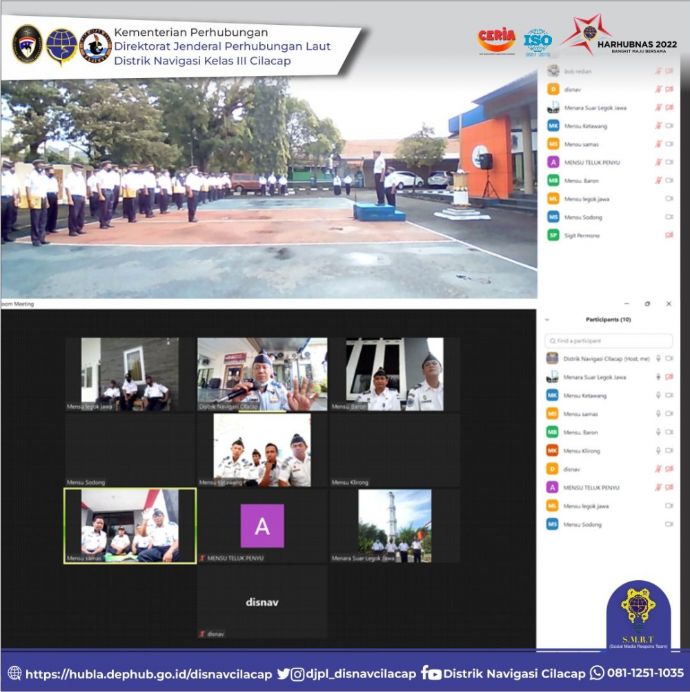 Apel Pagi Pegawai Distrik Navigasi Cilacap