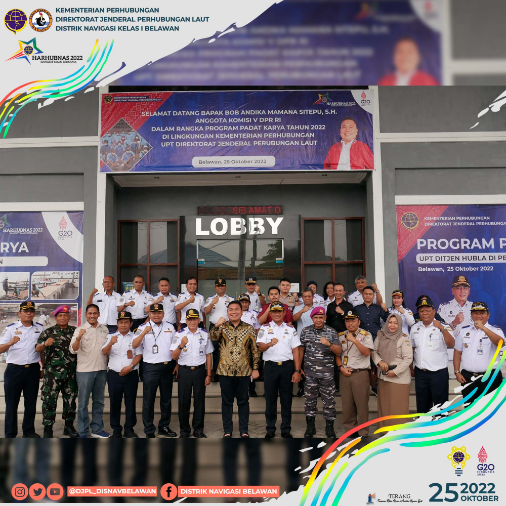 PADAT KARYA TAHUN 2022 UPT DIREKTORAT JENDERAL PERHUBUNGAN LAUT DI PELABUHAN BELAWAN