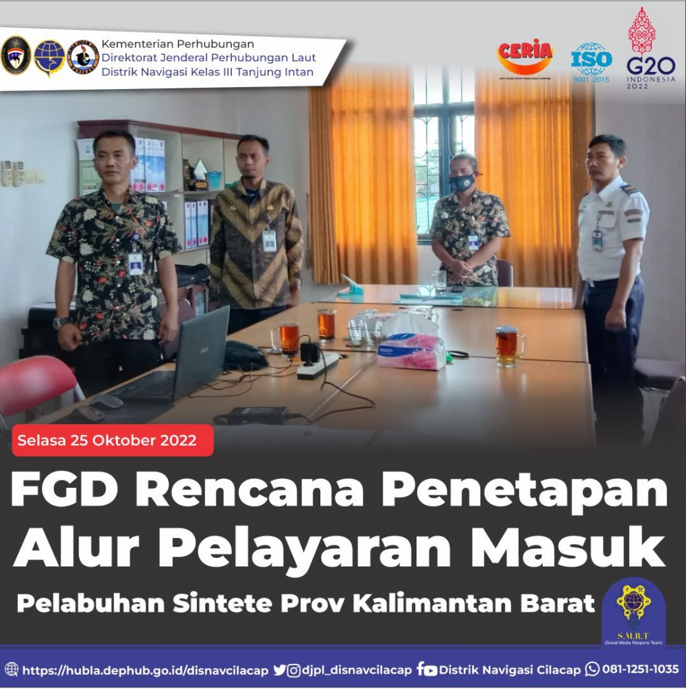 FGD Rencana Penetapan Alur-Pelayaran Masuk Pelabuhan Sintete Provinsi Kalimantan Barat