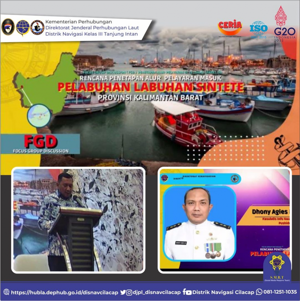 FGD Rencana Penetapan Alur-Pelayaran Masuk Pelabuhan Sintete Provinsi Kalimantan Barat