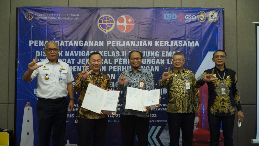 KEMENHUB JALIN KERJASAMA DENGAN BRIN KEMBANGKAN SISTEM CERDAS SARANA BANTU NAVIGASI PELAYARAN SMART BUOY