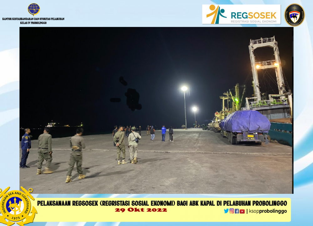 BPS Kota Probolinggo bersama KSOP Probolinggo melaksanakan Pendataan REGSOSEK bagi ABK di Pelabuhan Probolinggo