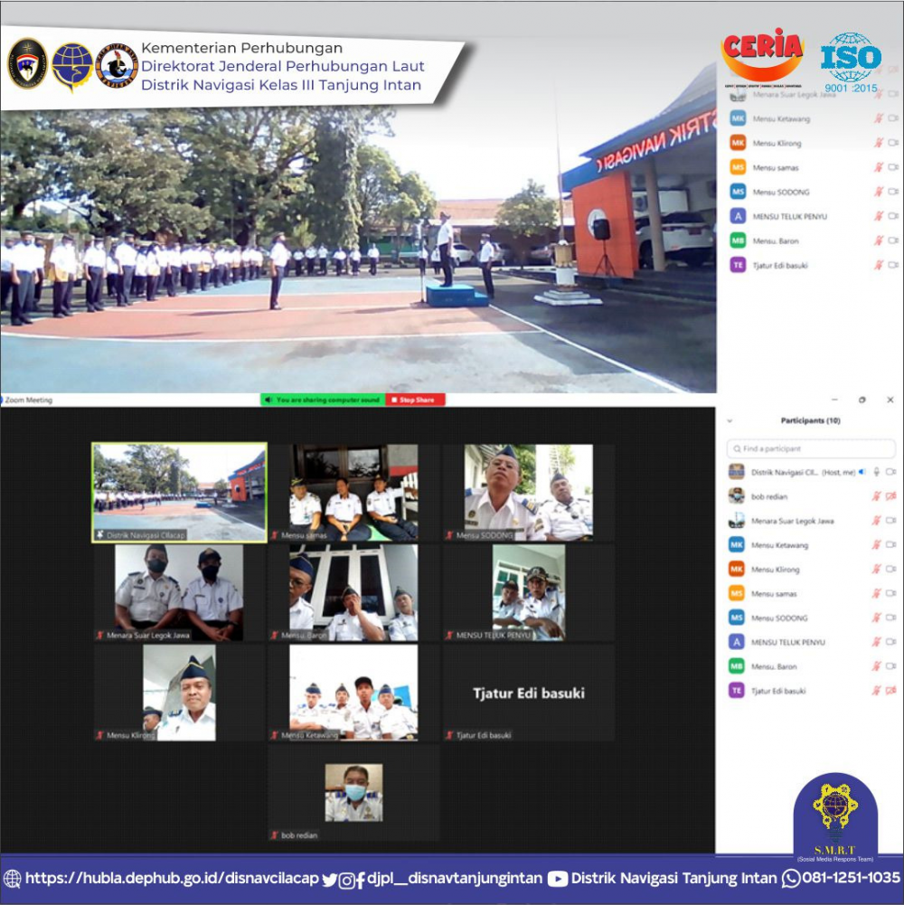 Apel Pagi Pegawai Distrik Navigasi Cilacap