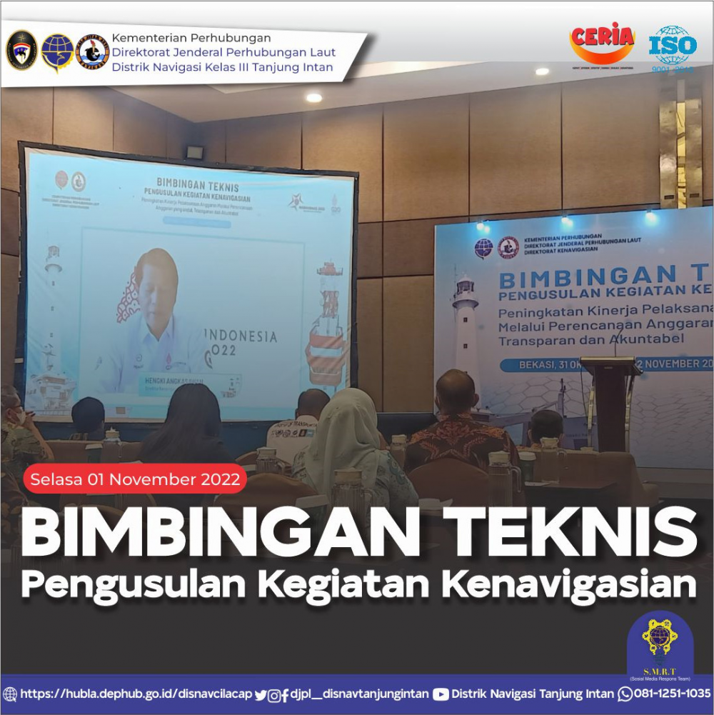 Bimbingan Teknis Pengusulan Kegiatan Kenavigasian