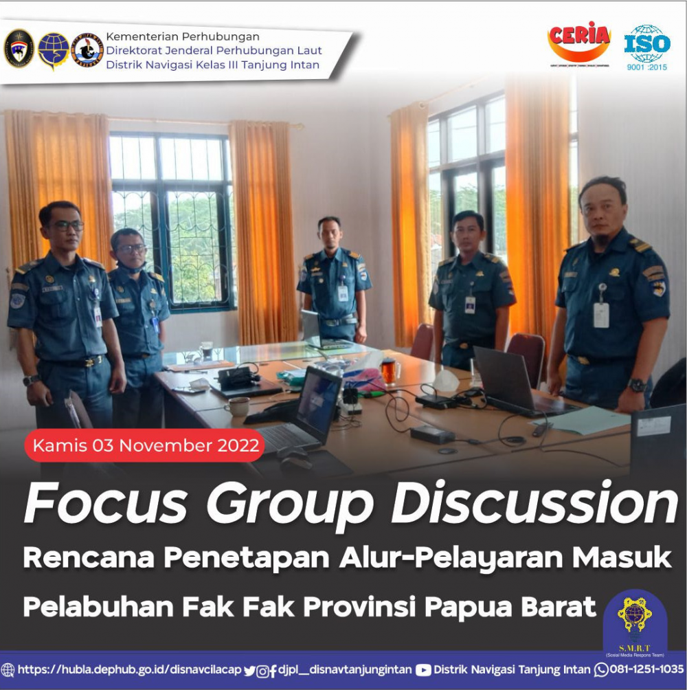 FGD Rencana Penetapan Alur-Pelayaran Masuk Pelabuhan Fak Fak Provinsi Papua Barat