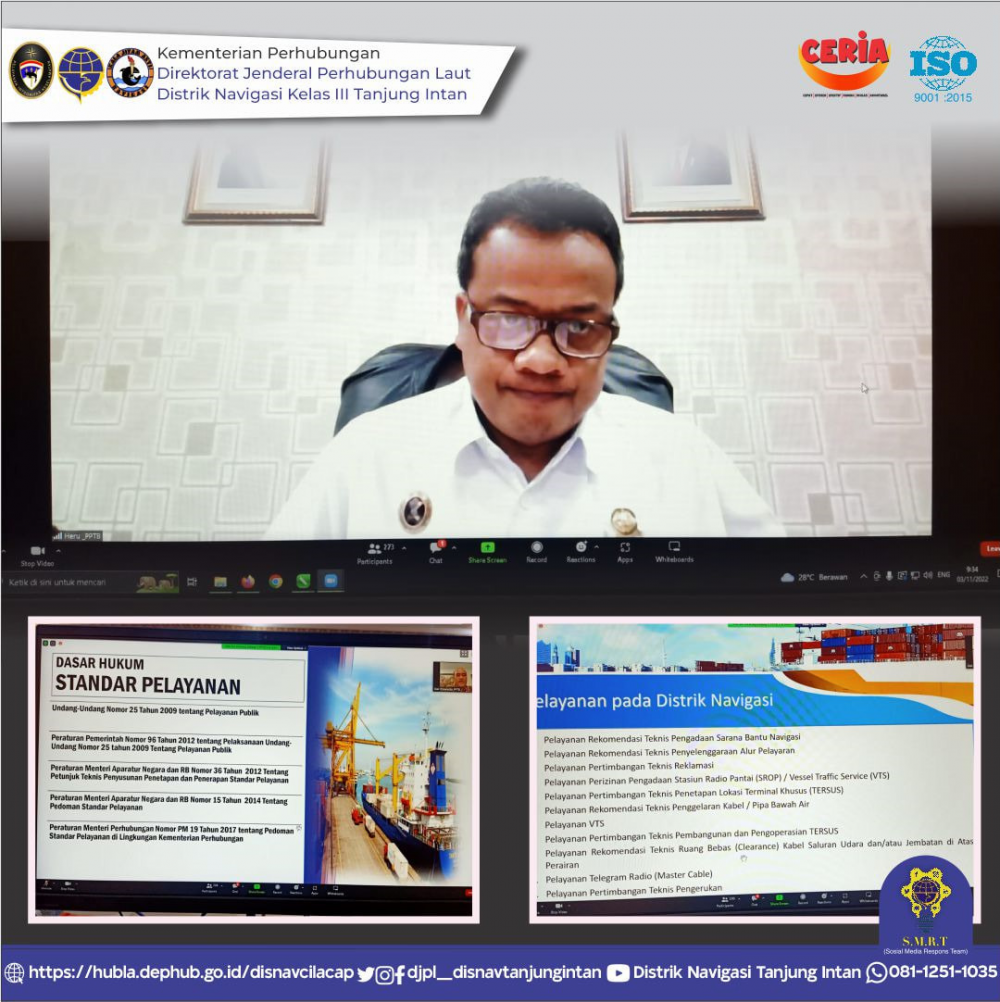 REVIU STANDAR PELAYANAN PADA UNIT PELAYANAN PUBLIK DI LINGKUNGAN DITJEN HUBLA
