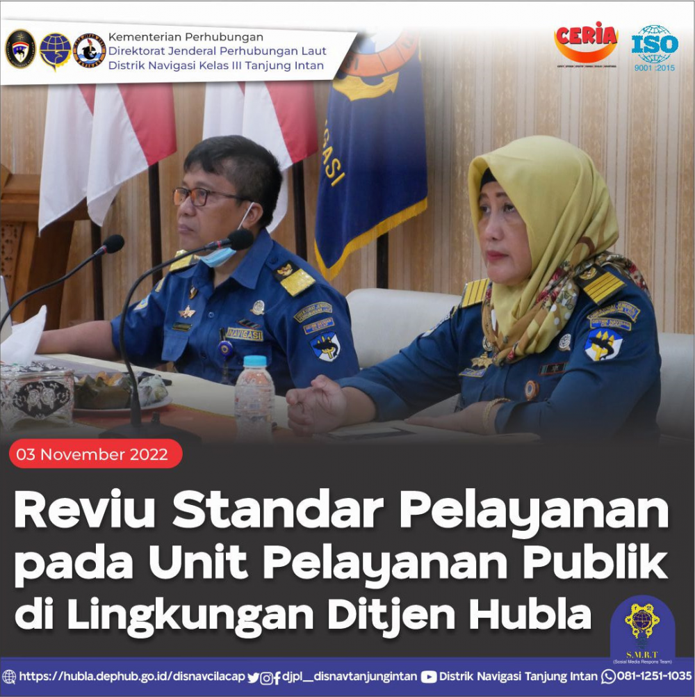 REVIU STANDAR PELAYANAN PADA UNIT PELAYANAN PUBLIK DI LINGKUNGAN DITJEN HUBLA