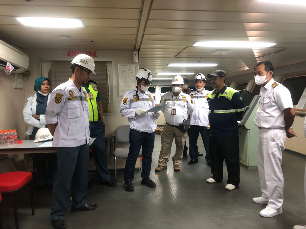 Ramp Check KM. Bukit Siguntang Persiapan Melayani Natal 2022 dan Tahun Baru 2023