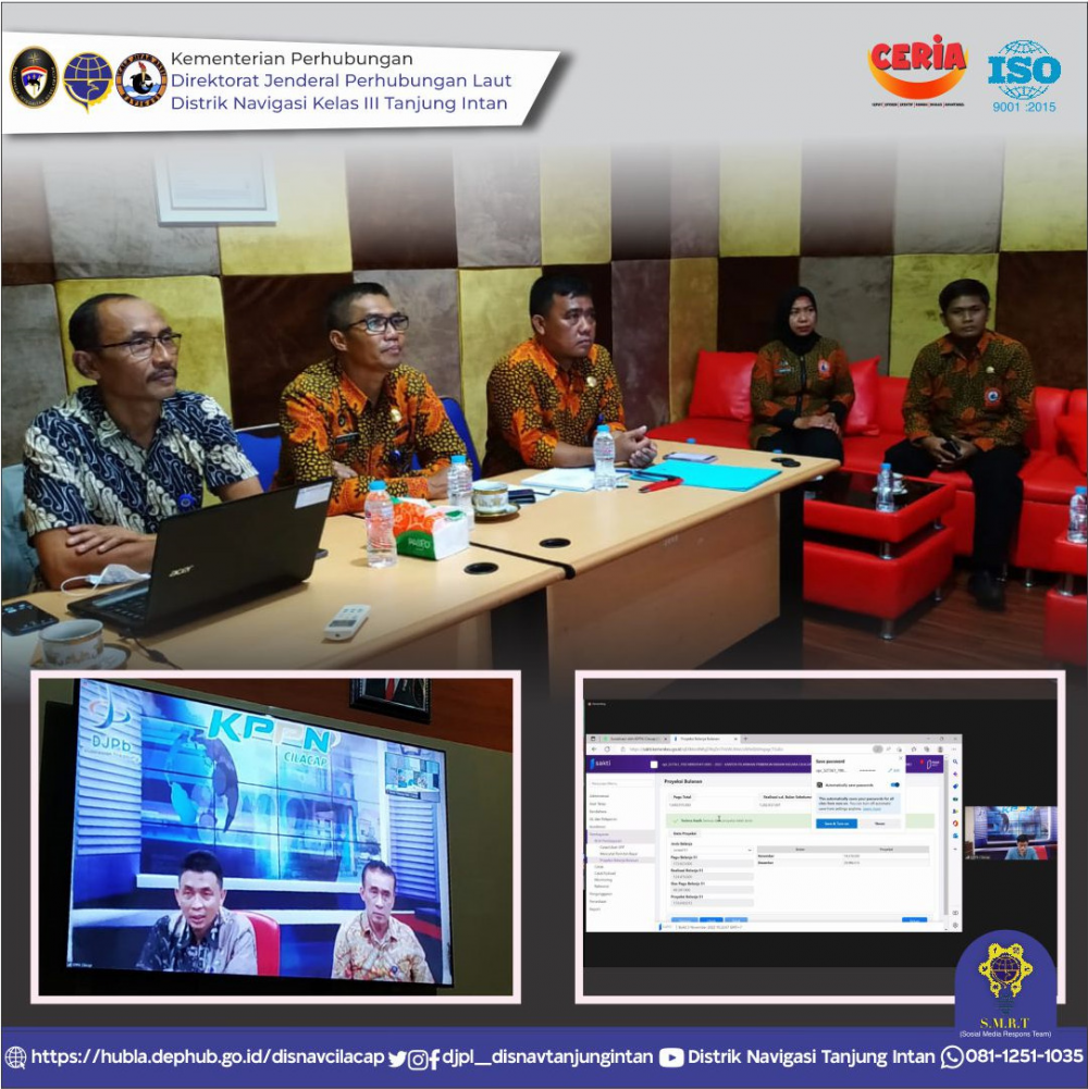 SOSIALISASI PROYEKSI BULANAN DAN RPD HARIAN SERTA MONEV IKPA, DIGIPAY DAN PENOLAKAN SPM TRIWULAN III TAHUN 2022 OLEH KPPN CILACAP